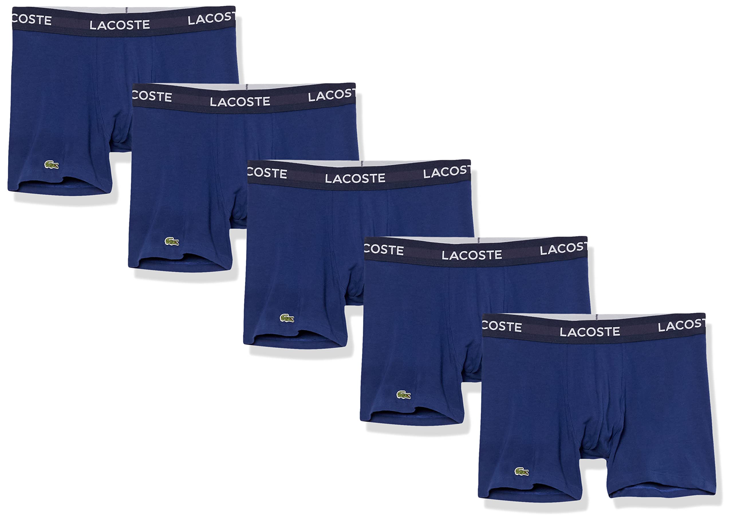 Lacoste Mens 5-Pack Regular Fit Boxer Trunk