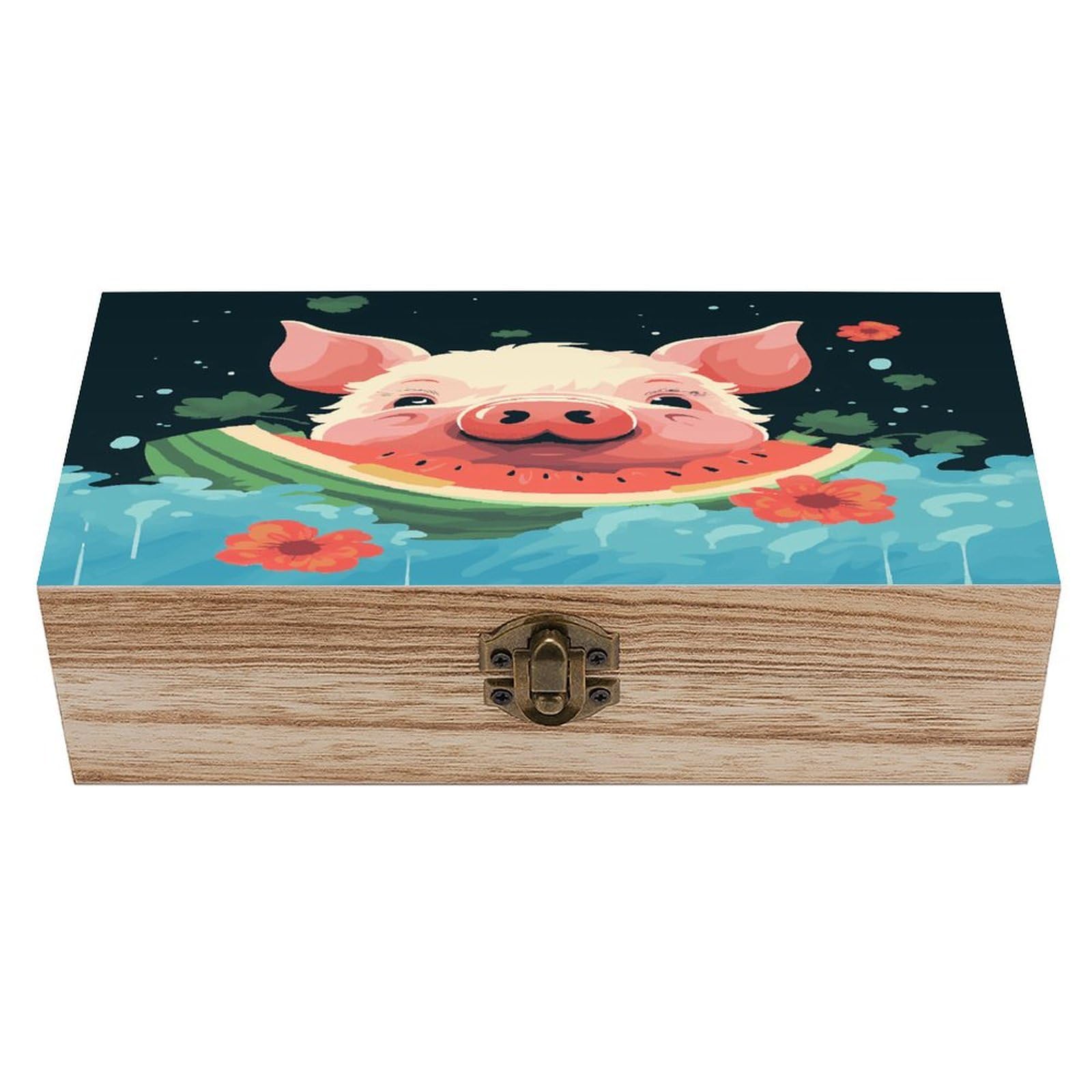 Adfgyerh Style Smiling (24) Bins Solid Wood，Jewelry Box Retro And Exquisite，Storage Box Used For Storing Photos, Souvenirs, Letters, Gifts, And Jewelry.
