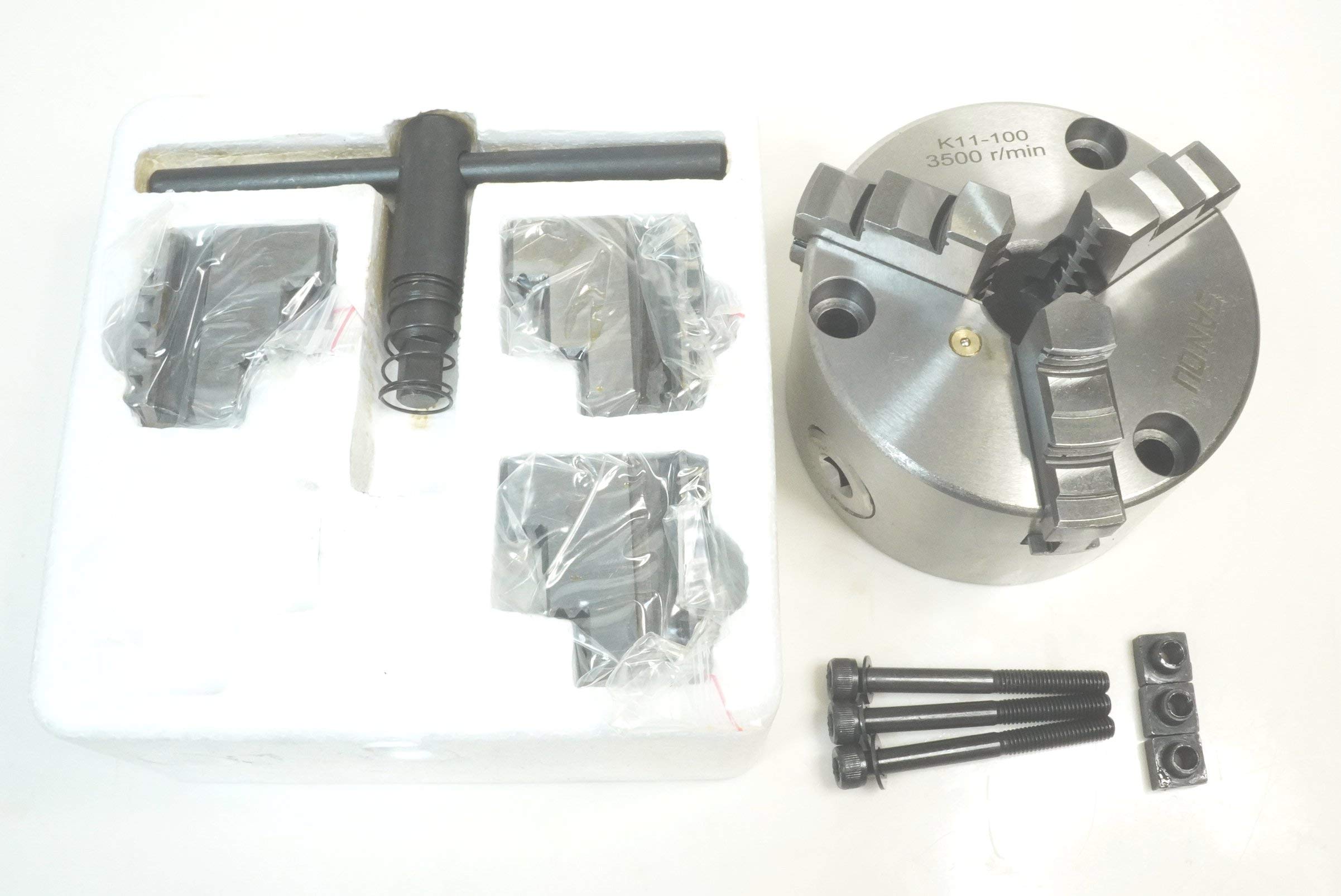 Amazon | PKL-Factory 100mm傾斜ロータリーテーブル+100mm三つ爪 