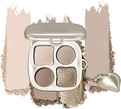 Mini Neutral Cool-Toned Eyeshadow Palette with Mirror   Matte & Shimmer High Pigment for Smokey Eyes, Contouring, and Everyday Makeup