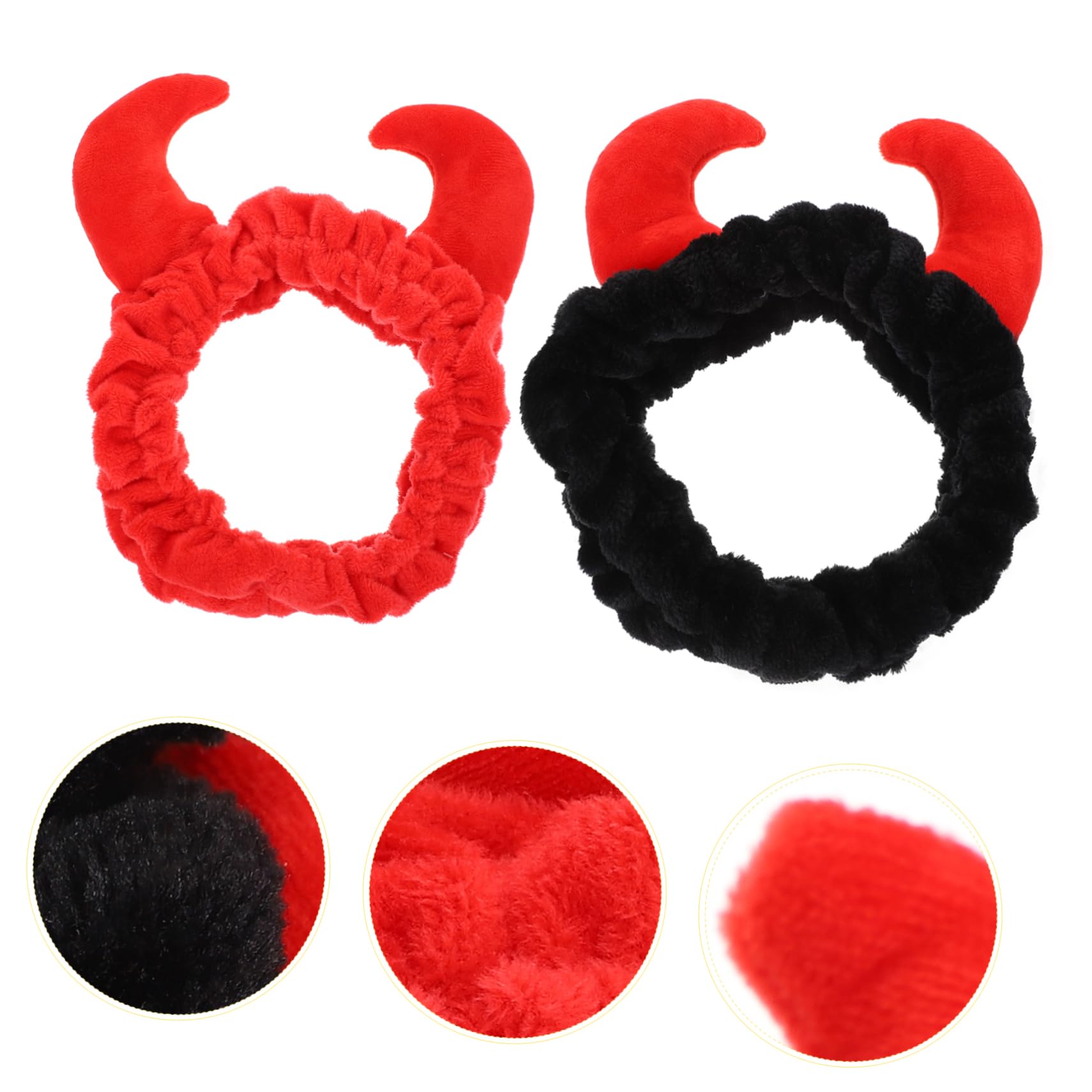 2pezzi Fasce Peluche Horn Fascia Per Trattamenti Spa Makeup Della Colori e Comfort e Stile Per