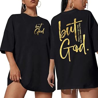 Christian Shirts for Women But God Tshirt Graphic Faith Over Fear Tshirt Crewneck Cute Tee Tops