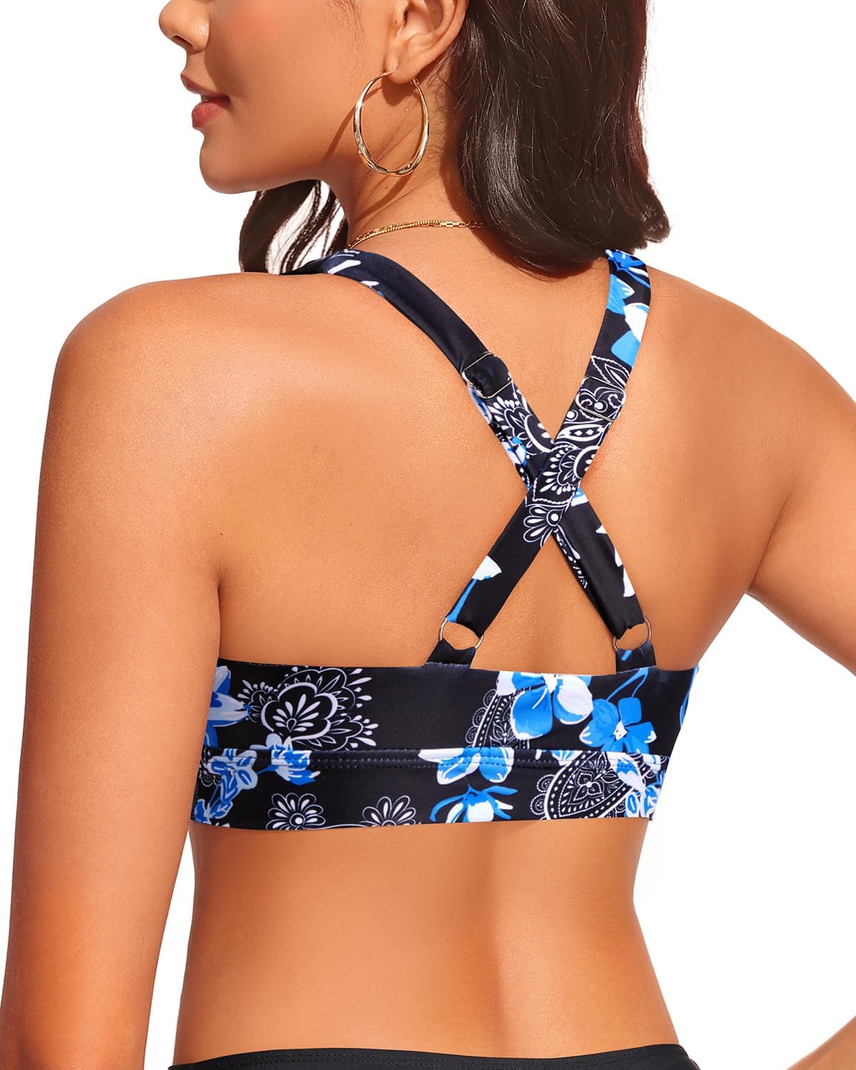 Aqua Eve Women Bikini Top Only Push Up Swimsuit Top Padded Bathing Suit Top for Large Bust - Image 4