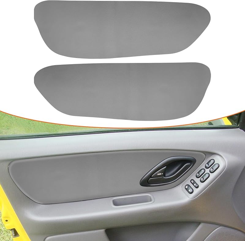 Capa de Couro para Acabamento do Painel de Porta RUIANTE para Ford Escape 2001–2007 – Kit com 2 unidades
