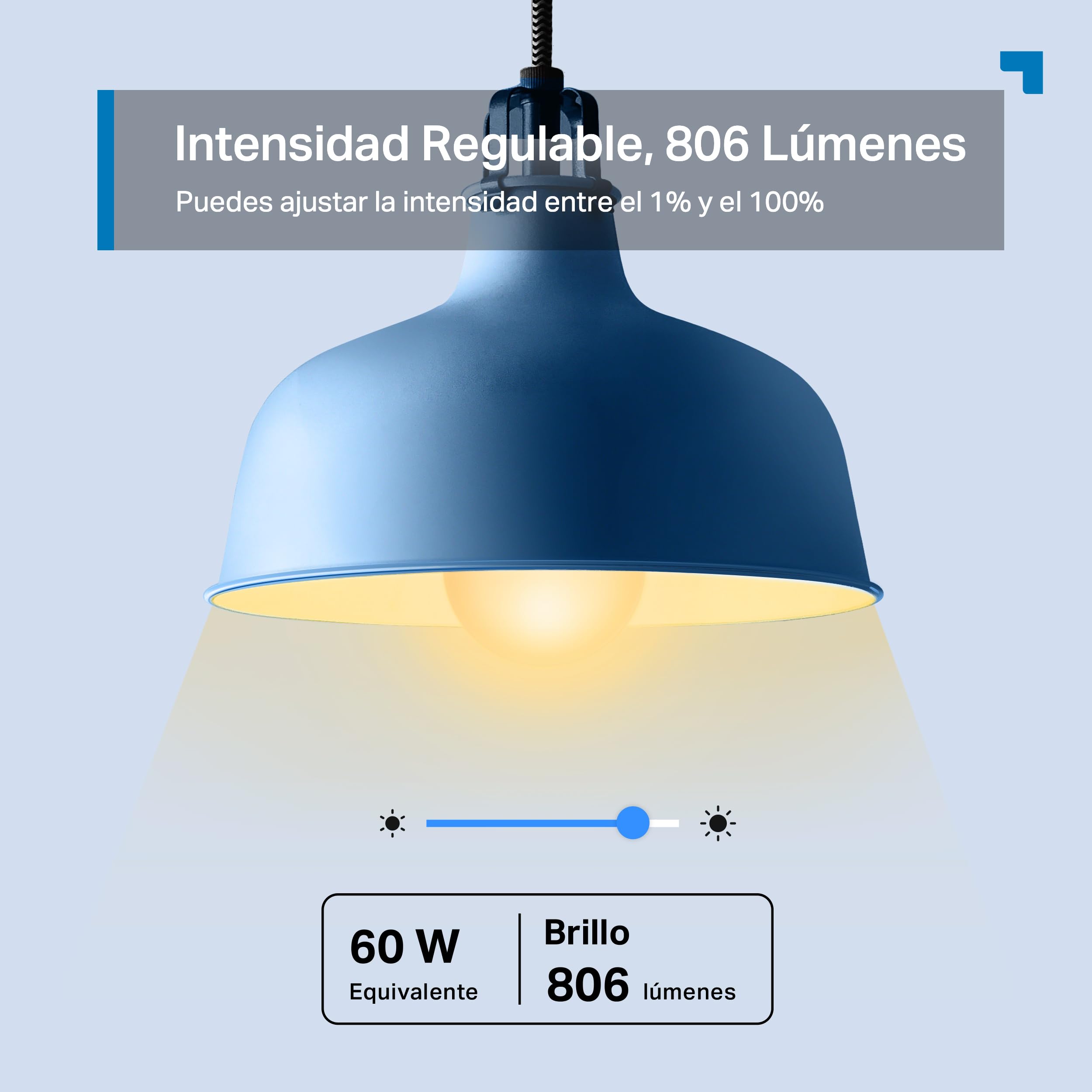 Tapo L530E – Bombilla LED inteligente Wi-Fi, multicolor, regulable, casquillo E27, 60W, 806 lúmenes, compatible con Alexa y Google Home, paquete de 2 (paquete de 1)