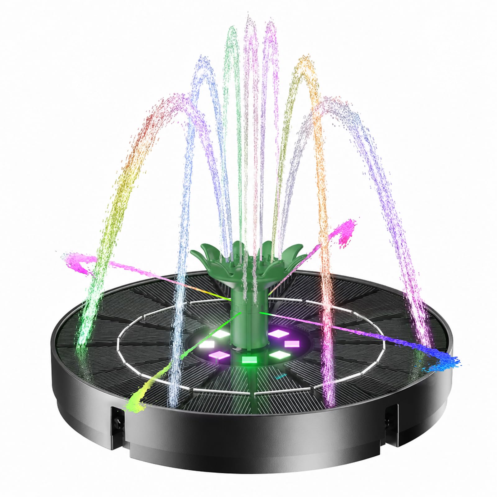 Marchul Pompa a fontana solare da 3 W, ad energia solare, per bagno per uccelli, pompa solare per fontana, stagni, piscina, acquario, all'aperto