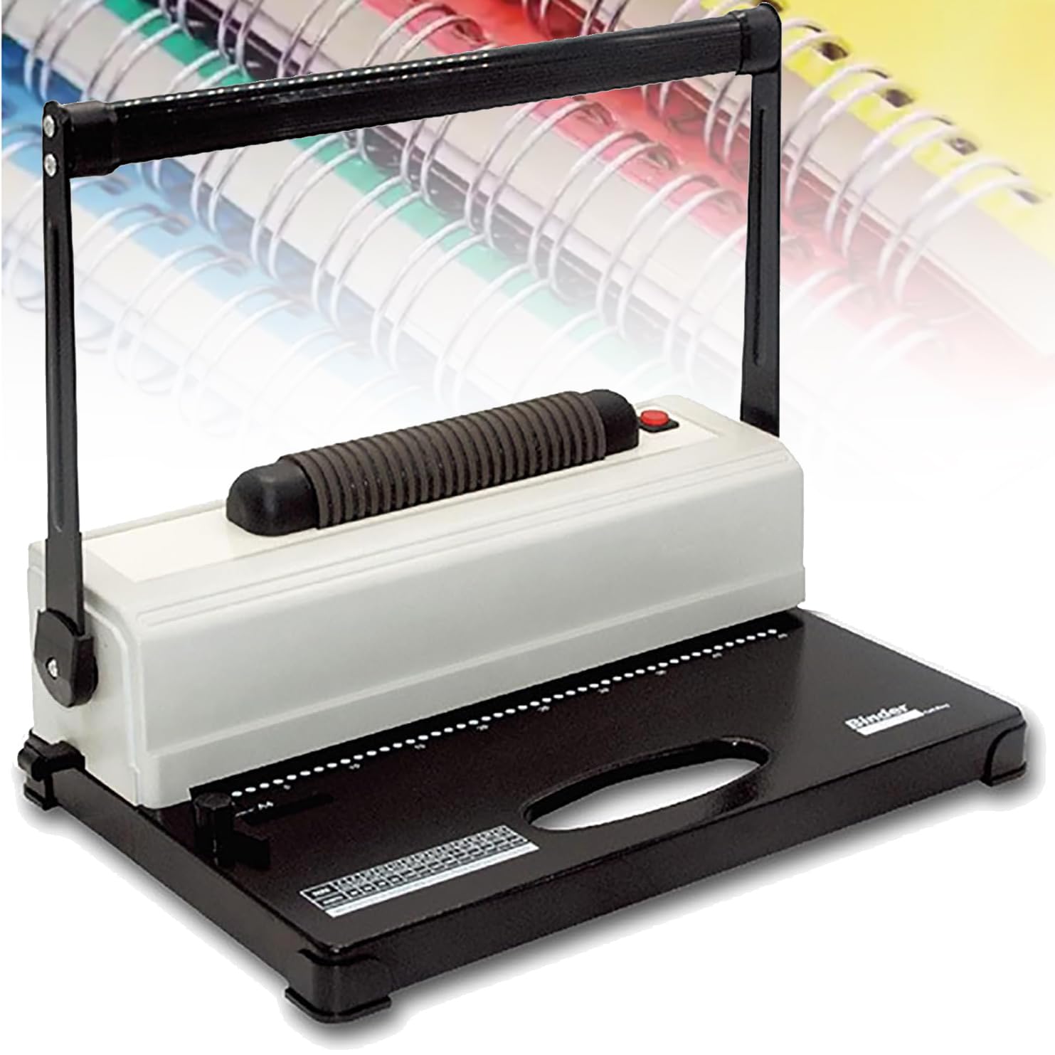 Rilegatrice elettrica a spirale, raccoglitore a pettine, pinzatrice automatica rapida A4 a 46 fori, capacità 250 fogli, soluzione efficiente per rilegare documenti