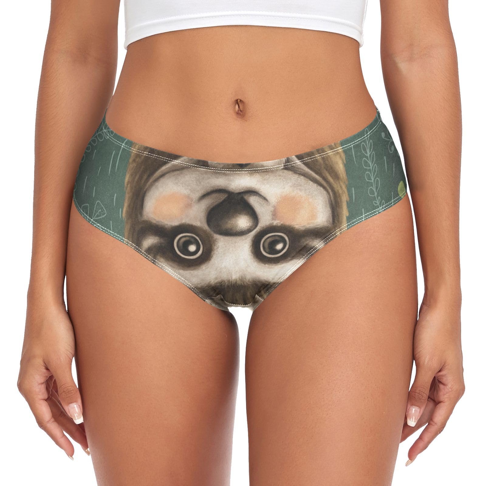 Youjuner Women's Multicolor Underwear Cute Sloth Comfy Knickers Basic Briefs Hipster Pants For Girls