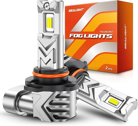 SEALIGHT H10 LED Fog Light Bulbs, 9145/9140, 17000LM 6500K White