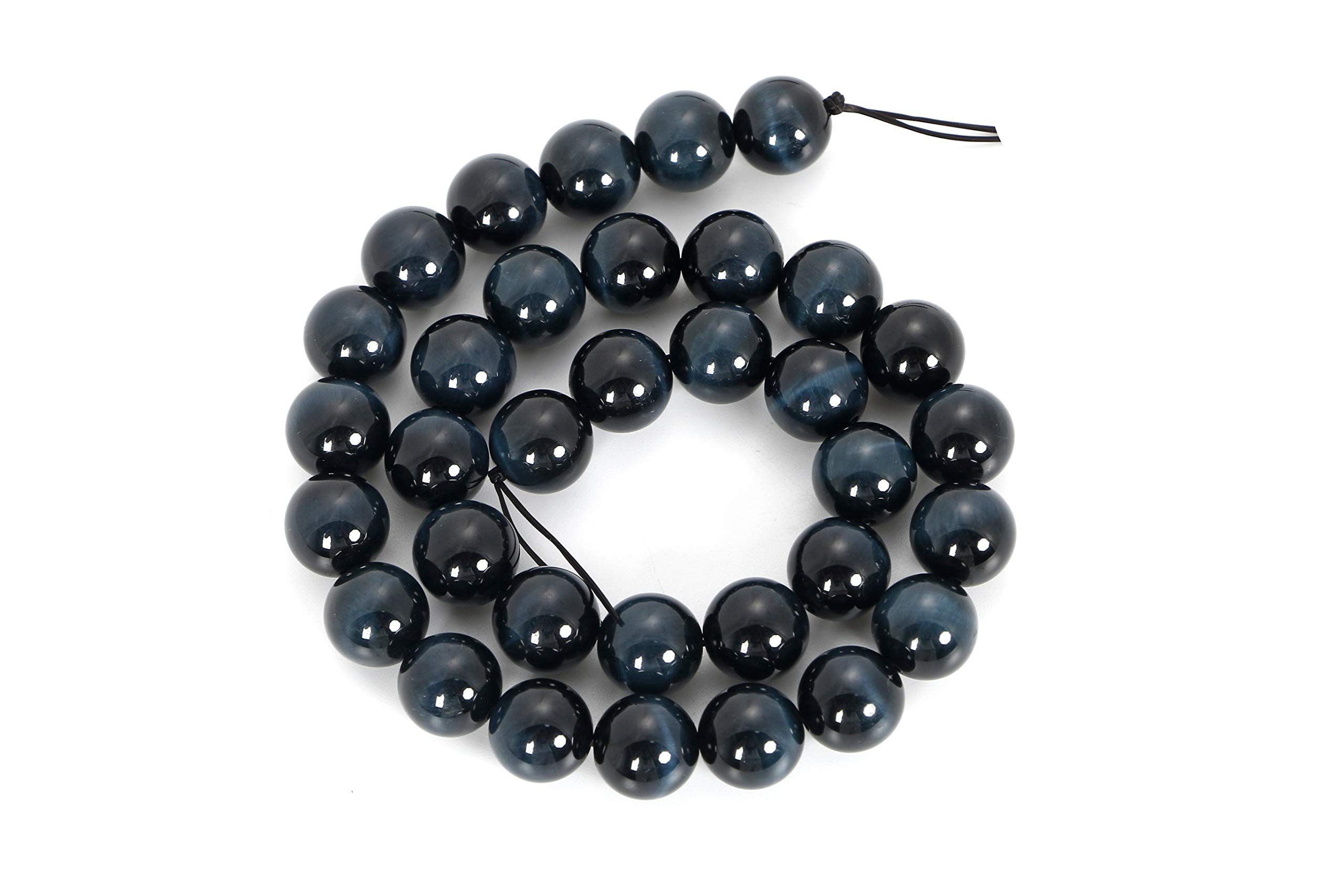 ブルータイガーアイ（青虎目石） 開運 お守り・20mm・丸玉お徳用！10個セット ブルータイガーアイ（青虎目石） 開運 お守り・20mm・丸玉お徳用！10個