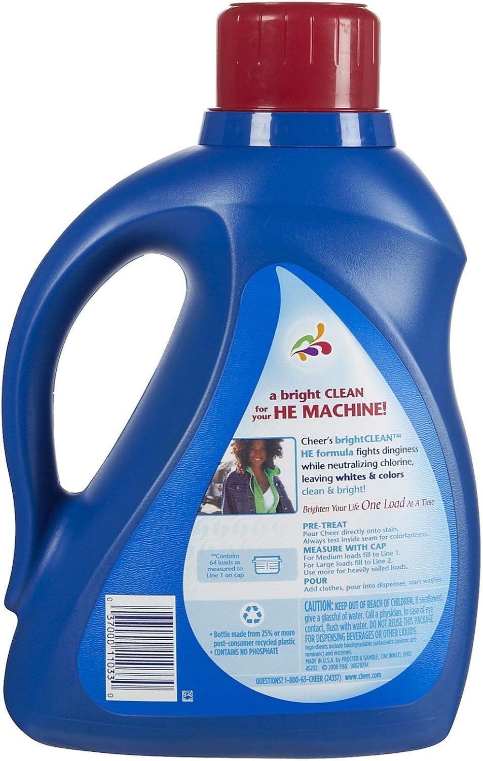Cheer HE Liquid Detergent - 100 oz - Fresh Clean Scent