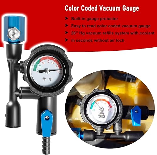 Miniatura 4 de Camoo 75260 Kit de recarga de refrigerante para sistema de refrigerante, elimina el aire atrapado, universal, se adapta a todos los sistemas de