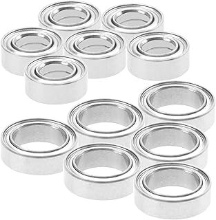 12PCS ShareGoo Ball Bearing Set 4x8x3mm 8x12x3.5mm Compatible with WLtoys 1/18 A949 A959 A969 A979 A959-B A969-B RC Car Upgrade Parts