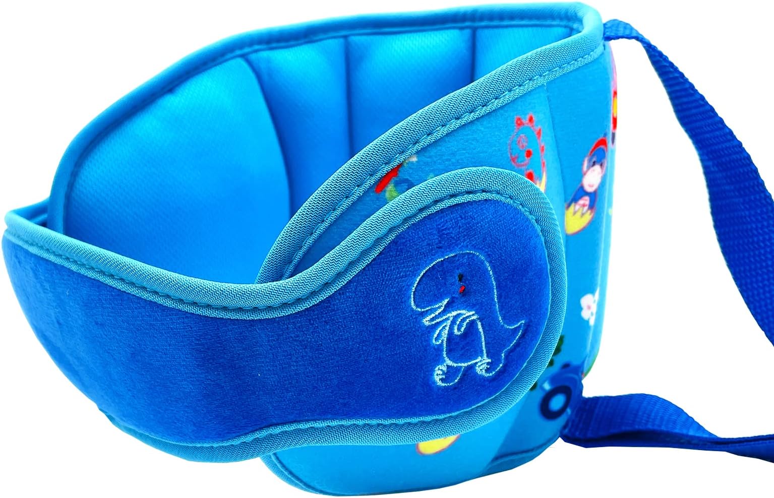 Head Support with Blue Dinosaur