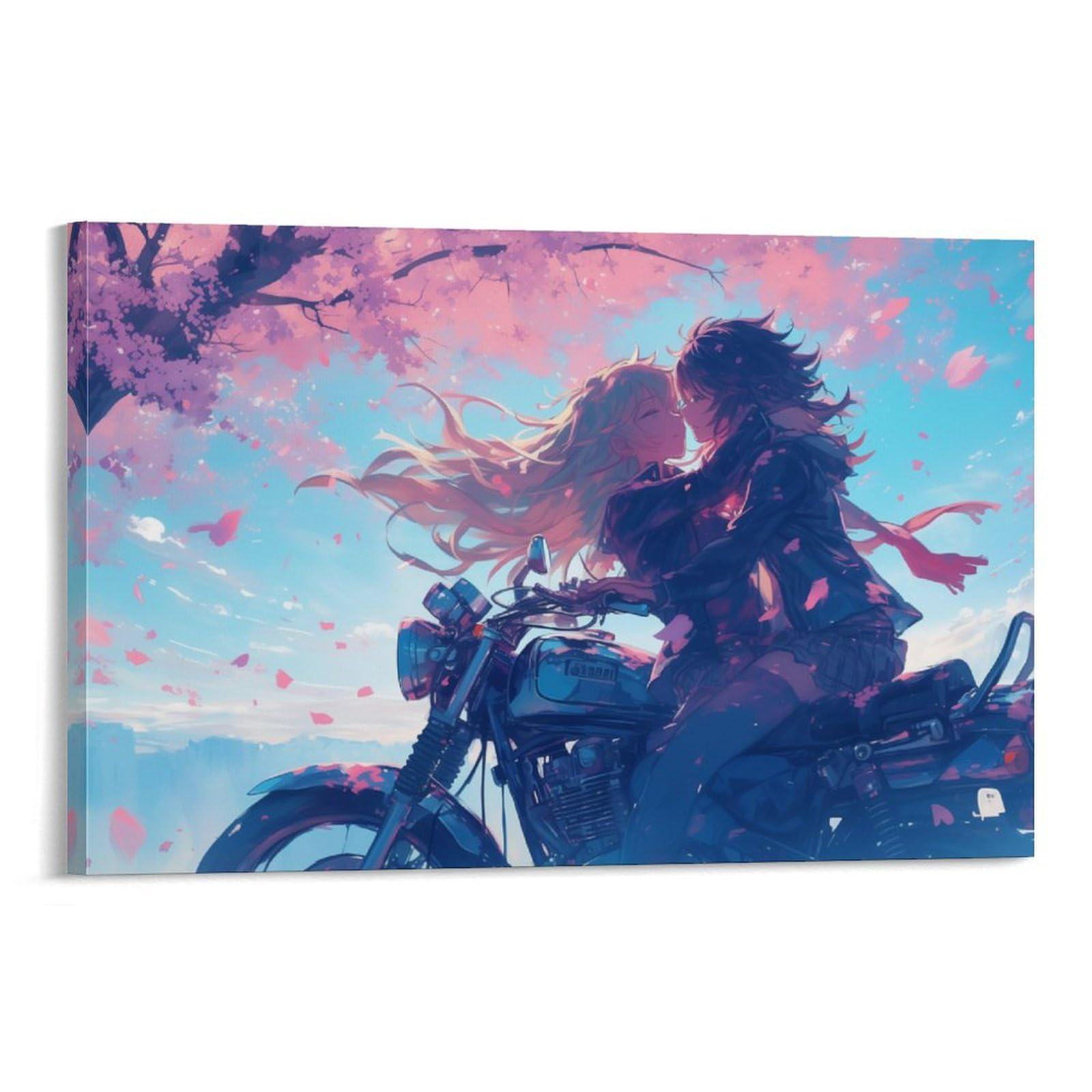 Amazon.com: LGBT Anime Lesbian Girls Cud Motorcycle Cherry Blossom