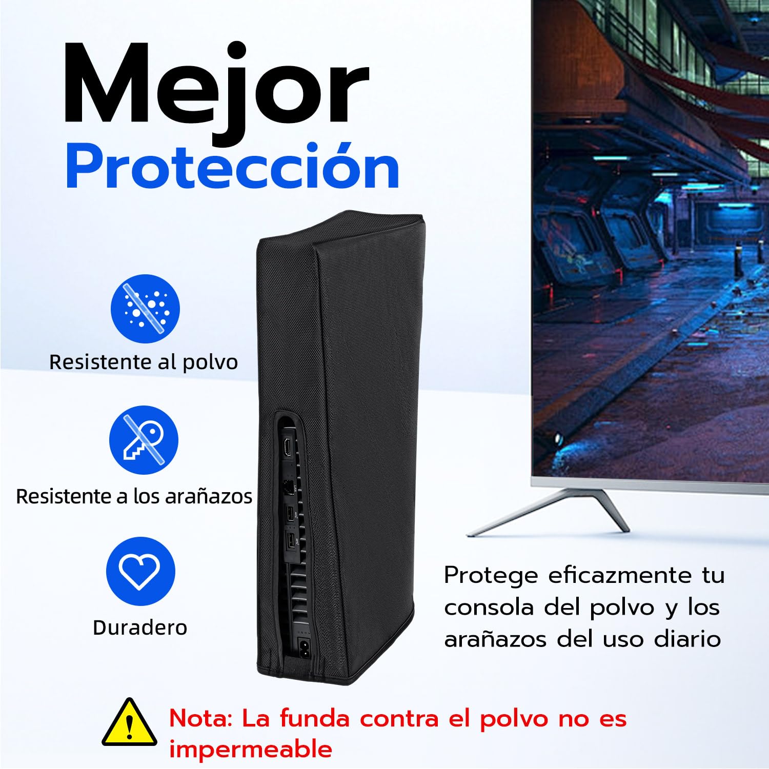 Wigearss Funda contra Polvo Protector Cubierta Antipolvo para PS5 Pro Consola (No para la PS5/PS5 Slim)