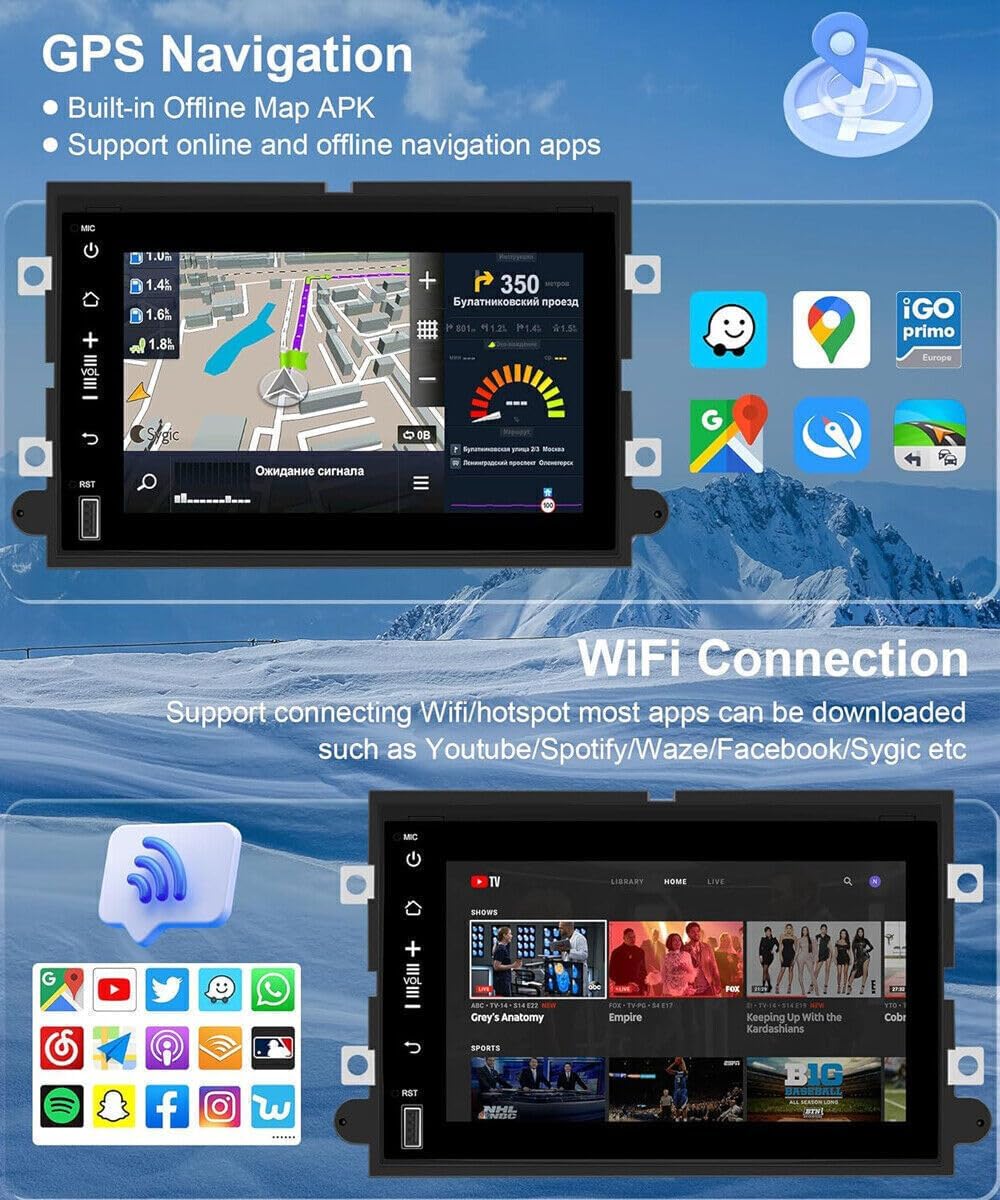 Car Stereo Radio for Scion tC 2005-2010 with JBL, Android 13 7 inch IPS Touch Sreen Head Unit with Wireless Carplay& Android Auto,Support Bluetooth,GPS,FM/RDS,Steering Wheel ControlBackup Camera