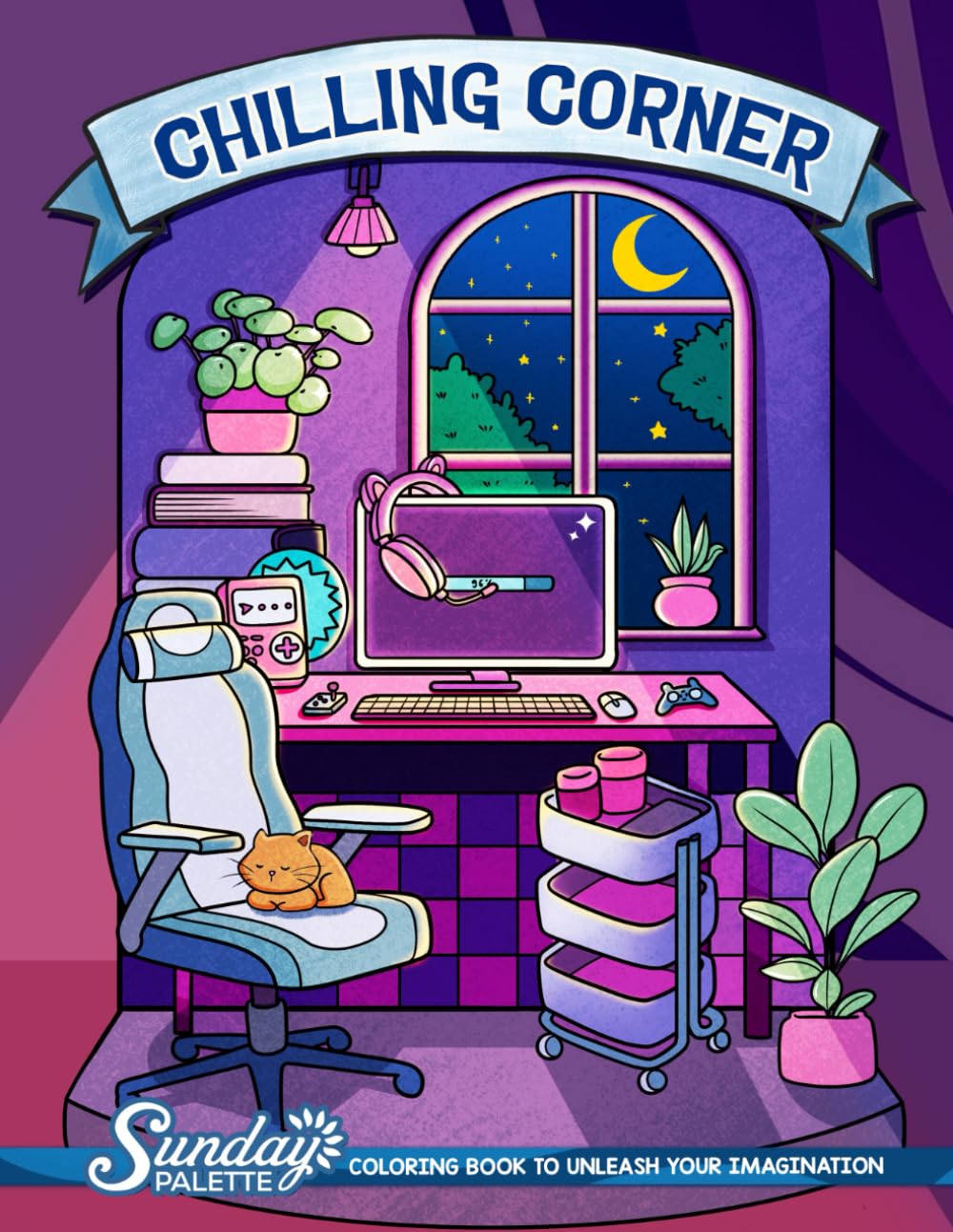 Chilling Corner: Adult Coloring Book with Calm, Cozy, and Serene Places for Relaxation and Stress Relief