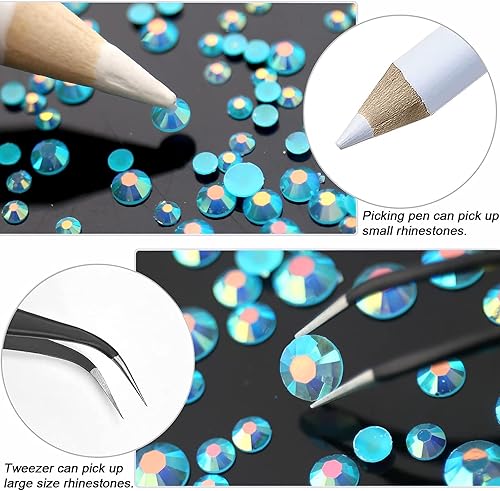 Miniatura 3 de 10000 unidades de diamantes de imitación de resina amarilla cristal de 039 a 039 pulgadas con parte inferior plateada diamantes de imitación