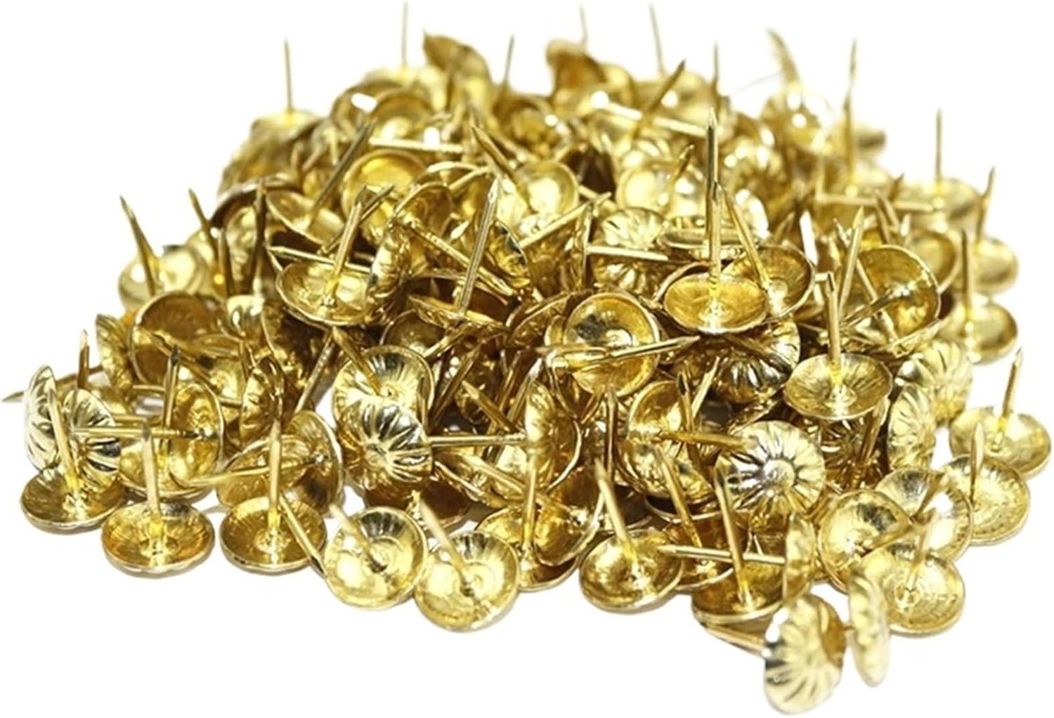 Upholstery Tacks 500 Pcs Antique Furniture Decor Nails Assortment 11mm/0.43'' Decorative Tacks for Furniture Cork Board DIY Projects Home Decor(Red Bronze)