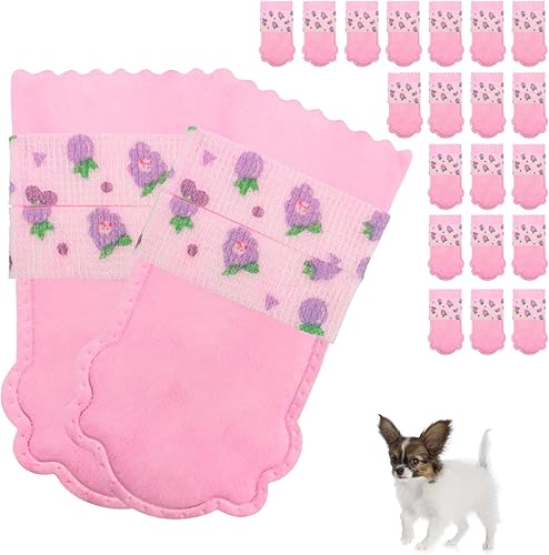 Miniatura 8 de 20 zapatos para perro, zapatos transpirables de doble capa para perro, protector de pata de perro, botines para perro para evitar lamer, botines