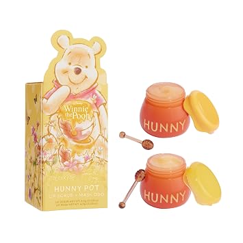 ColourPop x Winnie the Pooh Lip Scrub & Mask Set - Vegan & Cruelty-Free Lip Care Duo - Exfoliates, Moisturizes & Softens - Enriched with a Honey Flavor - Hunny Pot