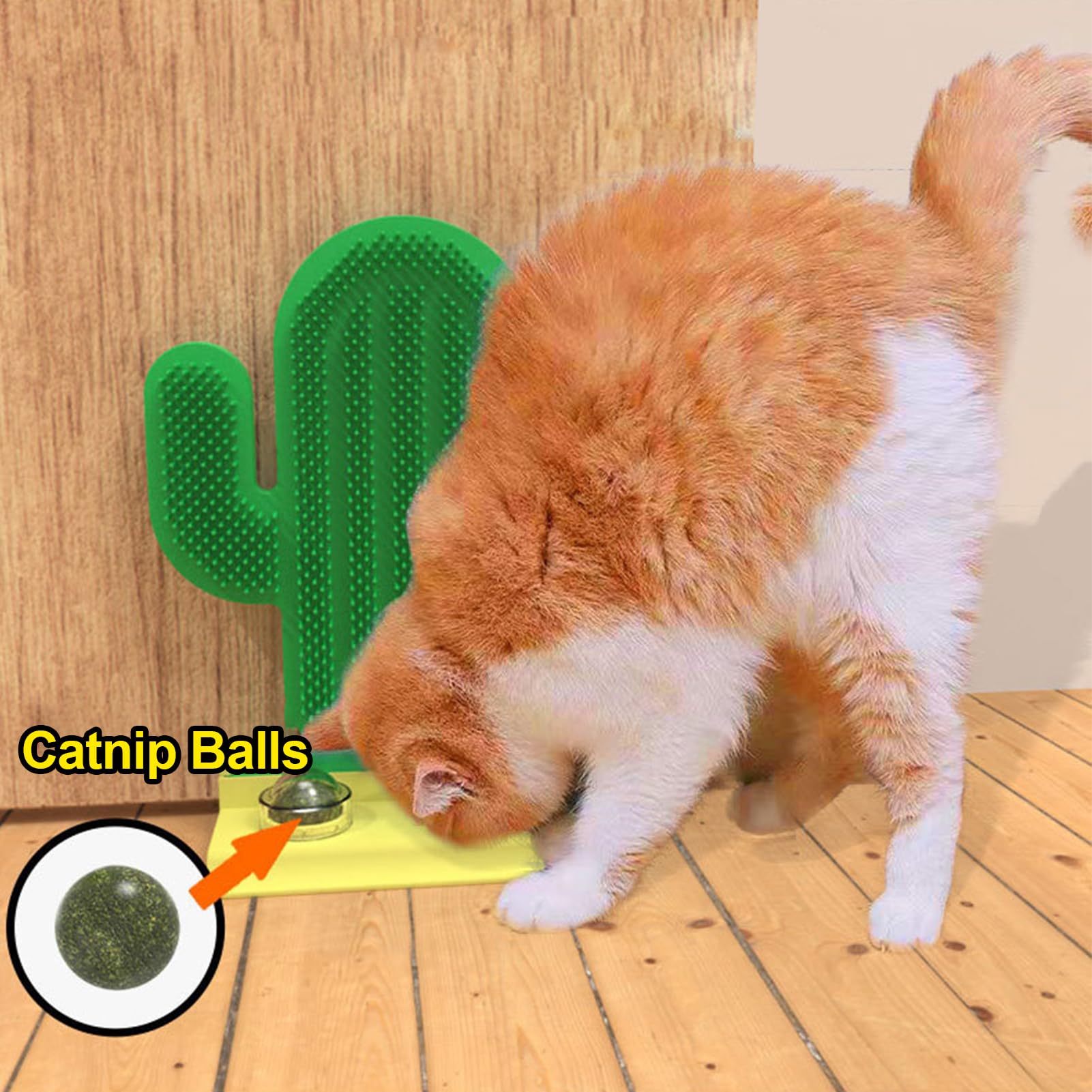 Cepillos para gatos de interior, rascador de cara de gato, cepillo de aseo suave para gatos de pelo corto y largo, juguete masajeador más suave para gatitos y cachorros