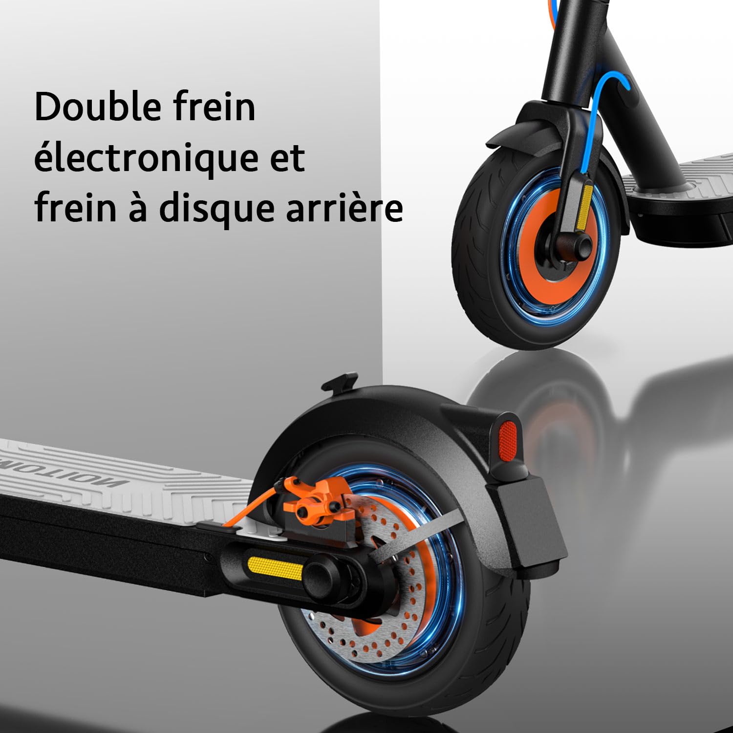 Inmotion Trottinette Electrique Adulte Climber, 2 Moteurs 450W, Autonomie jusqu'à 55km, 25KM/H, Roues 10", Ecran d'affichage LED, Rapide et légère