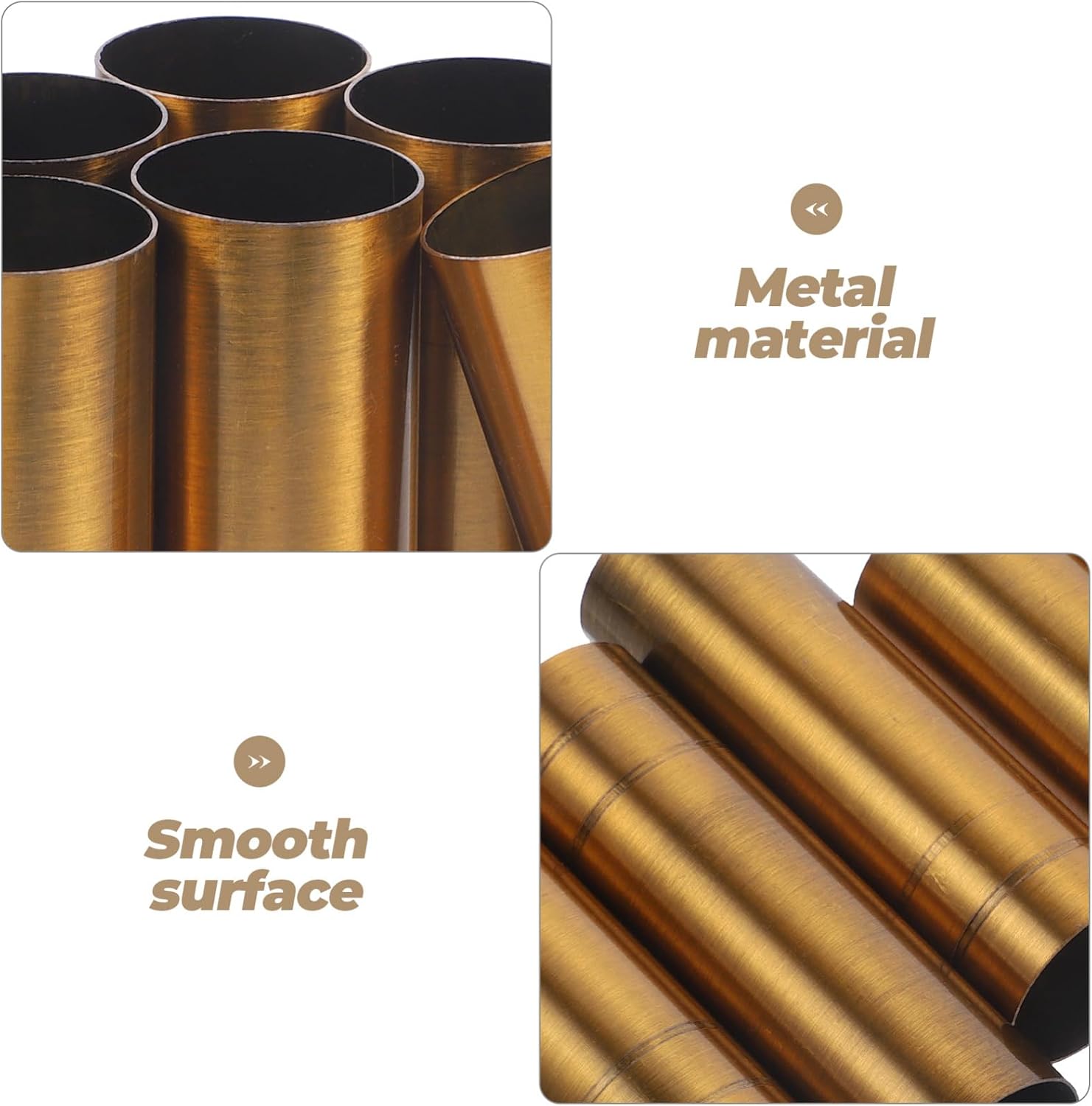 Mikinona 6pcs Chandelier Lamp Base Sleeves Metal Candle Sleeves for Chandeliers Easy to Install