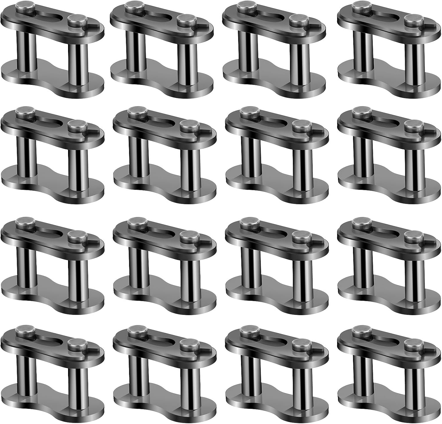 16 Pcs #420 Chain Master Link, Chain Master Roller Connector Links Pocket Bike Motorcycle Chains Cross Masters Link Connector Replacement Dirt Bikes Motorcycle Parts Go Kart Mini Bike Parts