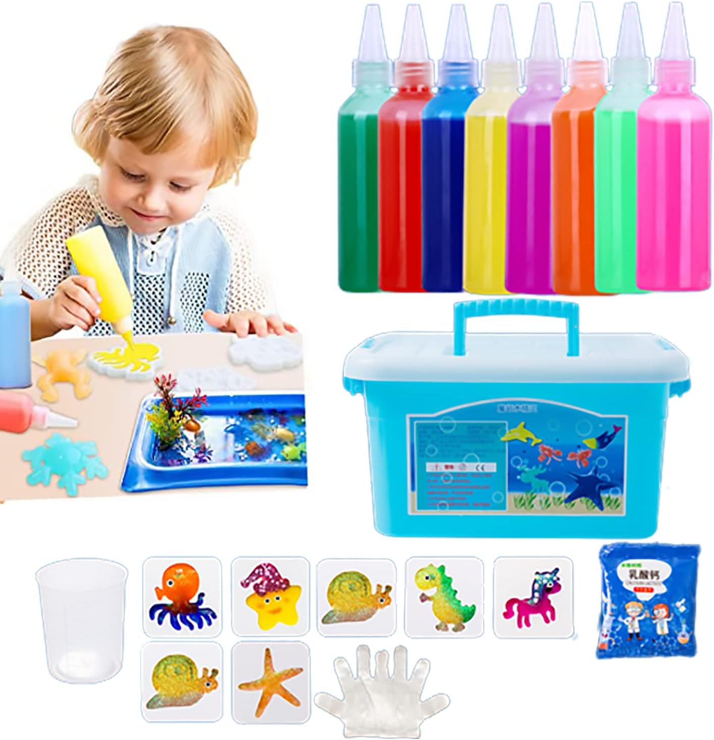 DENERASS Magic Water ELF Water Animal Beads Kit, Creative