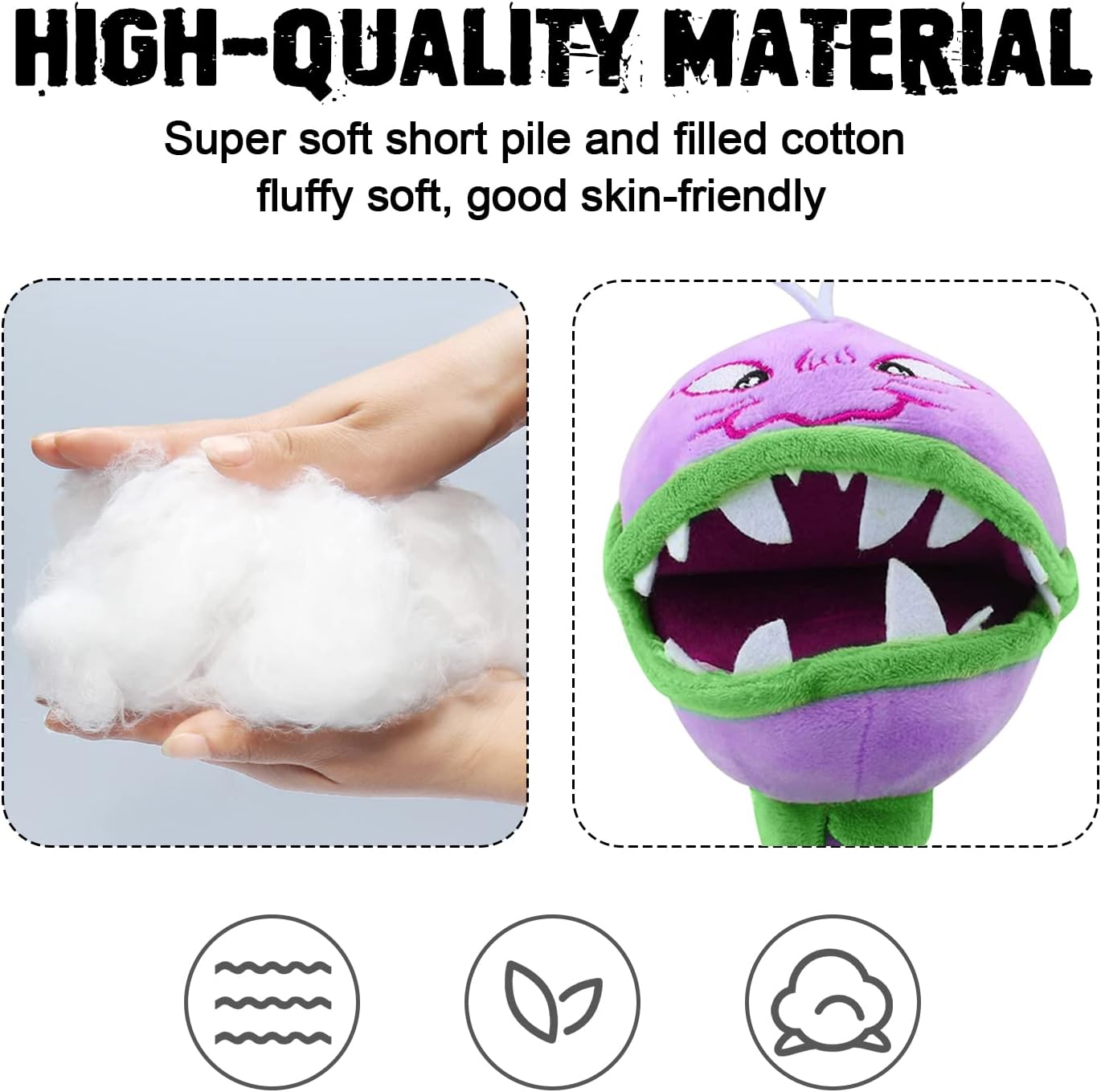 Maikerry 6pcs PVZ Plush Toys Sets Stuffed Soft Figure Doll Great Birthday Gifts for Boys and Girls