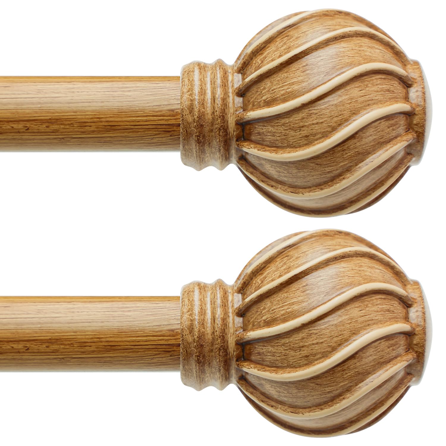 Brown Curtain Rods - Adjustable Length & Heavy Duty -13 Brown Curtain Rods - Adjustable Length & Heavy Duty -13