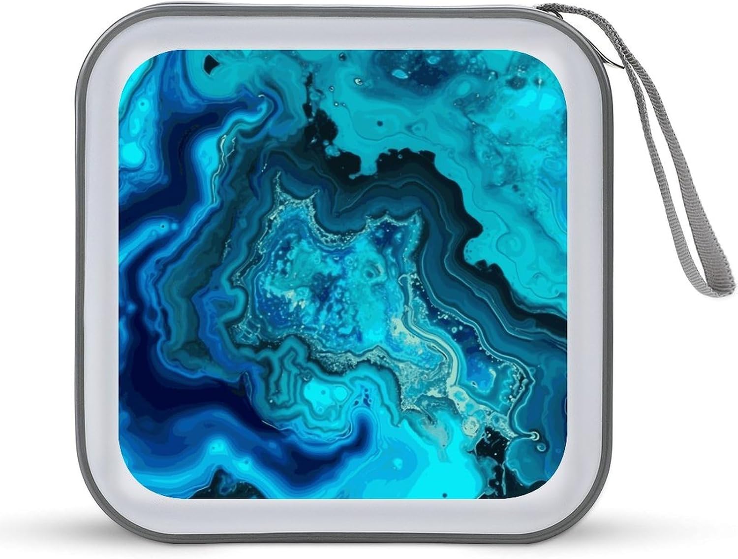 Bright Aqua Blue Turquoise CD/DVD Case Holder 40 Capacity