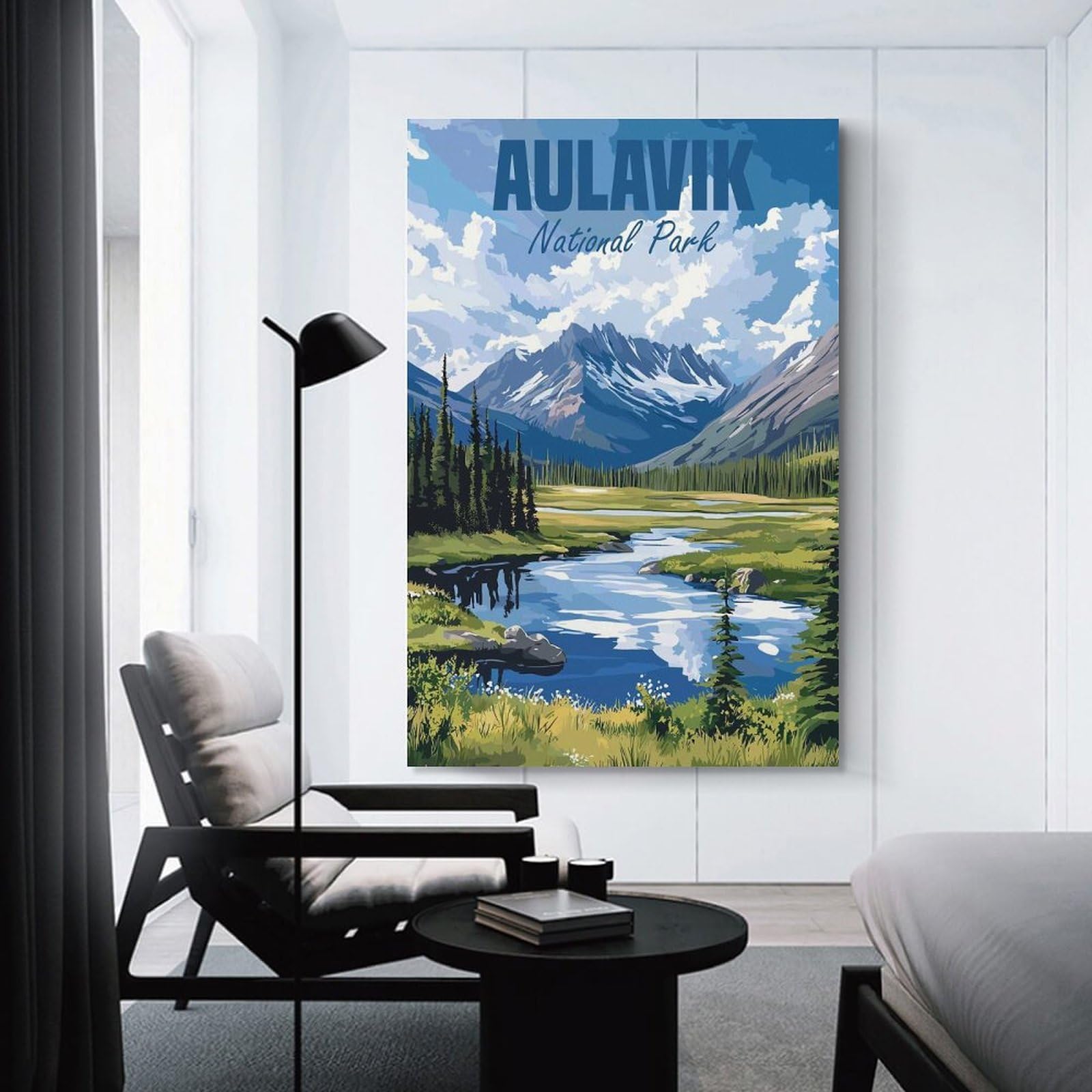 Junmoney Aulavik National Park Home Decor Wall Art, 20x30inch(50x75cm), for Home Walls, Creative Rooms Or Shared Spaces, An Adaptable Decor Piece for Home Use