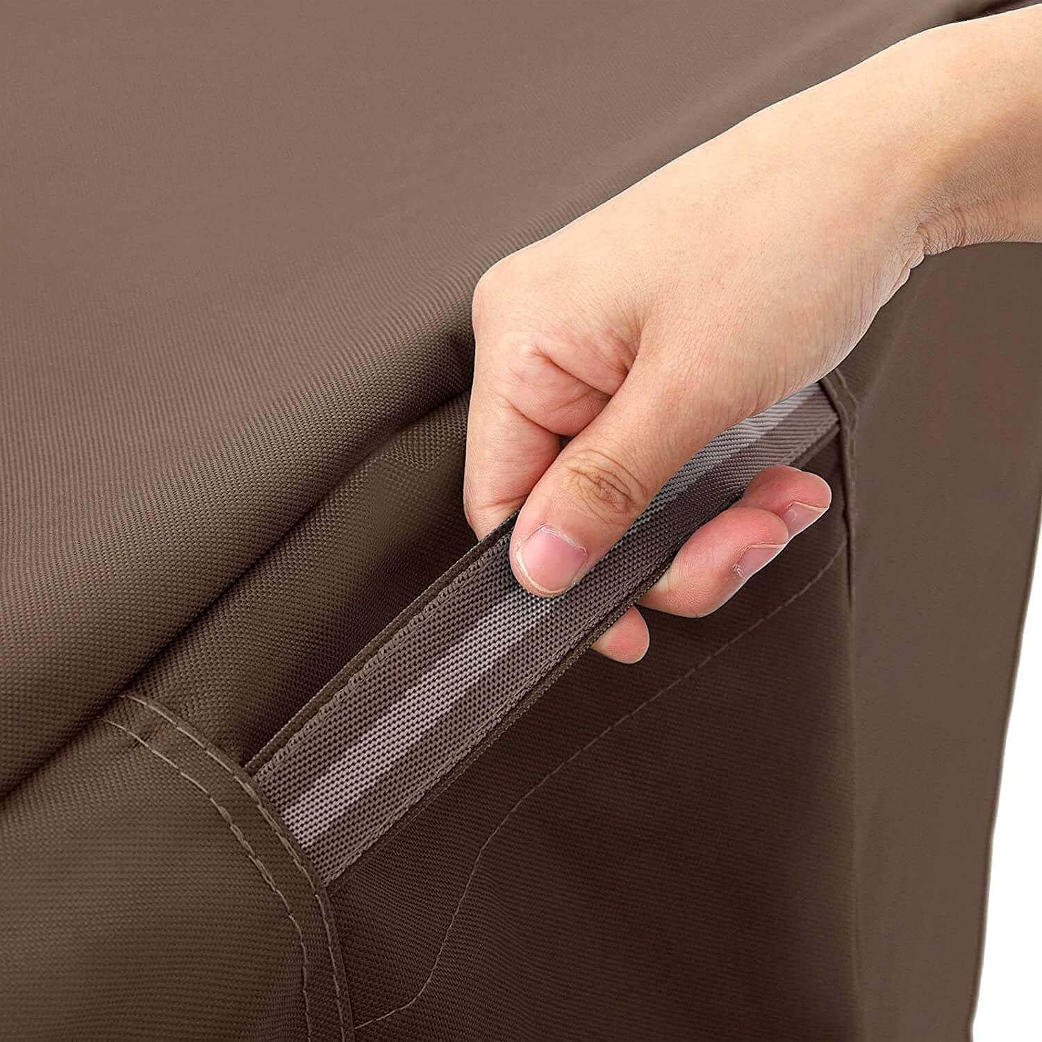 Deep Seated Patio Sofa Cover Loveseat Bench Covers Waterproof Patio Furniture Cover Brown 78x38x29 Inches Brown : Patio, Lawn & Garden