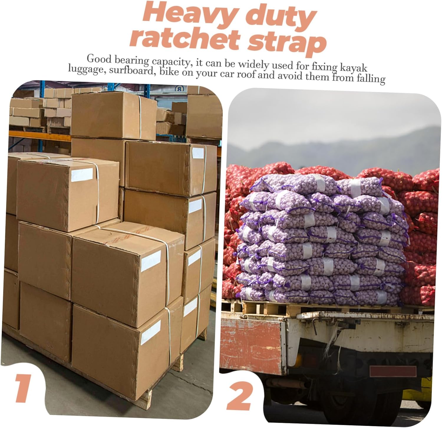 Ratchet Tie Down Straps Endless Ratchet Strap Fixing Belt Durable for Cargo Tying