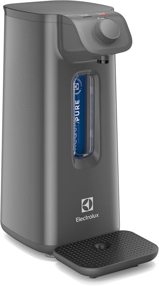 Electrolux Purificador de Água Natural Filtro Refil Compacto Tecnologia Acqua Pure Alta Filtragem 6 meses 3000 litros Design Moderno PN10X não necessita energia fixação na parede ou mesa/balcão