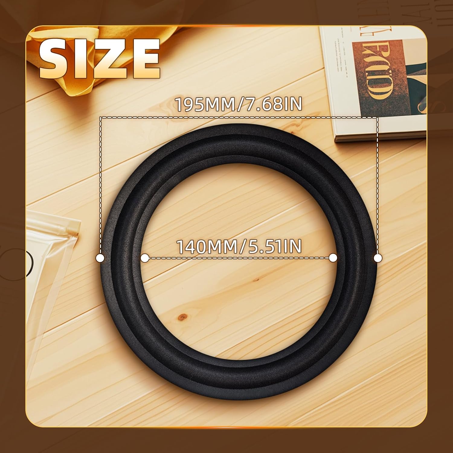 8 Inch Speaker Foam Surround Repair Kit 4 Pack for Subwoofer Home Audio image 2