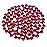 Novani Dark Red Rhinestones 3000Pcs Flatback Crystal Round Loose Gemstones Glass Rhinestones for Crafts Makeup Nail Art Clothes Shoes DIY Decorations(SS8, 2.3-2.5mm)