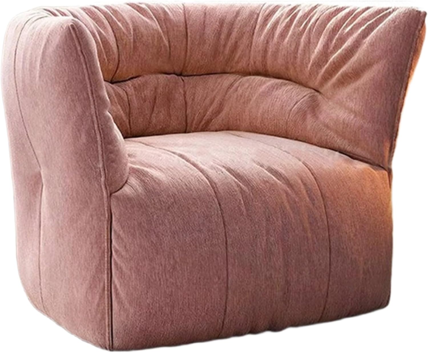 Bean Bag Chair for Adults with Armrests,Oversized Cozy Lounge Floor Sofa Reading Chair, Mini Couch for Living Room, Bedroom & Game Rooms(Pink)