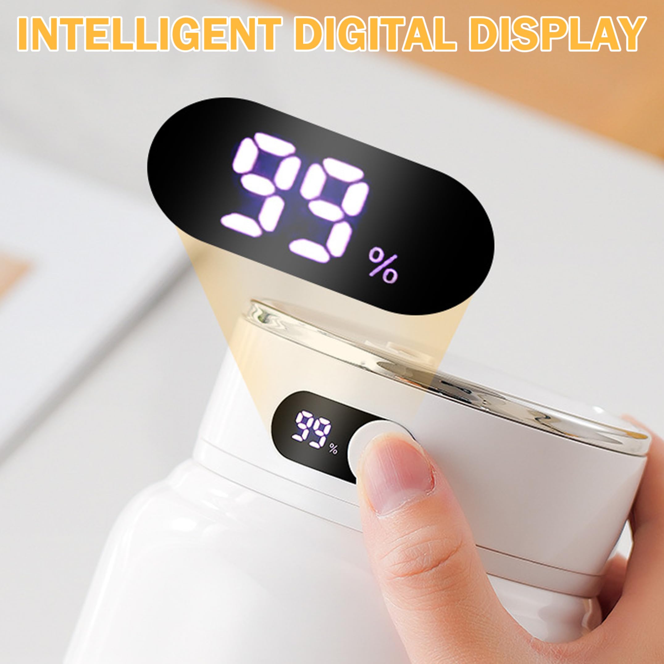 Exprimidor portátil, licuadora Personal de 800ml con 38 cuchillas de acero inoxidable, licuadora exprimidora portátil con pantalla Digital y tapas dobles