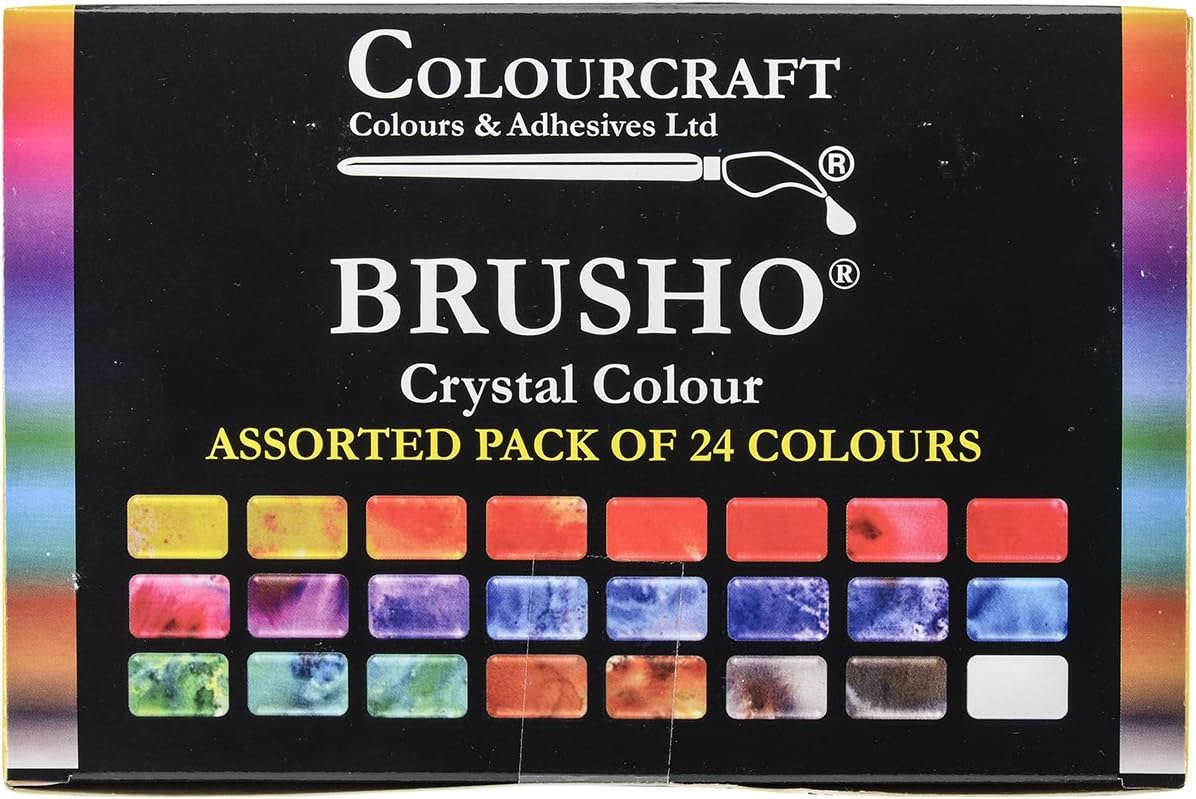 by Colourcraft Brusho Crystal Set 24 Color Colour (BRU85001)