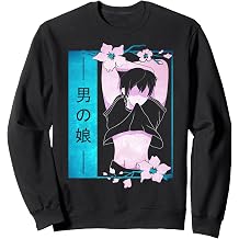 Femboy Anime Boy Japanese Pastel Goth Aesthetic Sakura Sweatshirt
