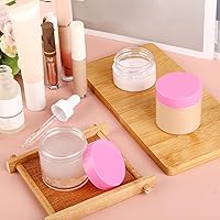 Vista 65 de 6 Pack 6oz Plastic Jars Containers with Lids Wide-mouth Refillable Leakproof Reusable Round Empty Jars for Travel Cosmetic Dry Food Spice Candy Clear