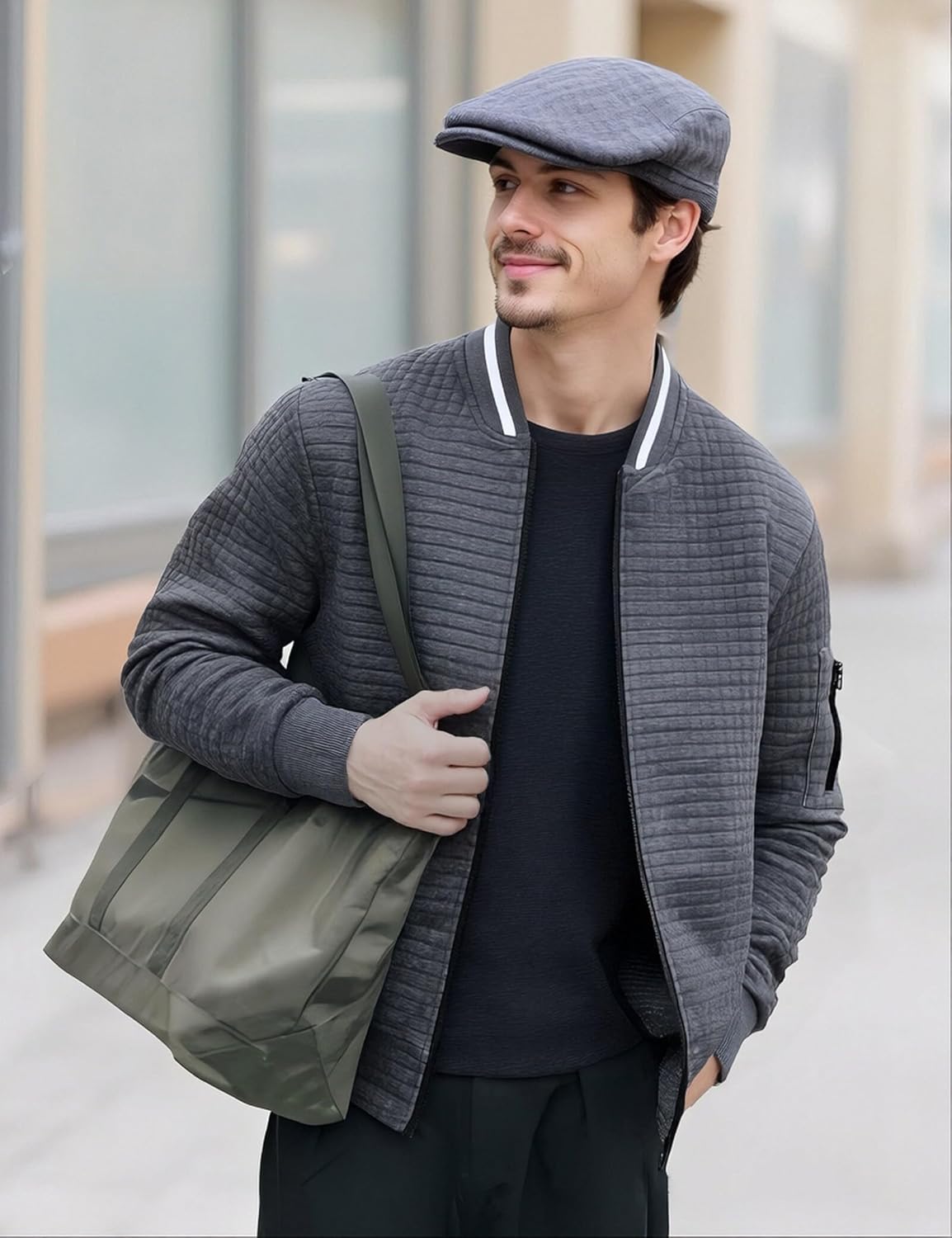 Jaqueta masculina leve casual leve para homens jaqueta bomber waffle casaco universitário com zíper em promoção! Veja a oferta e mais achadinhos de Jaquetas & Casacos 2 Hoje é o melhor dia para comprar Jaqueta masculina leve casual leve para homens jaqueta bomber waffle casaco universitário com zíper com aquele preço maroto! Promoção! Aproveite a oferta! 2