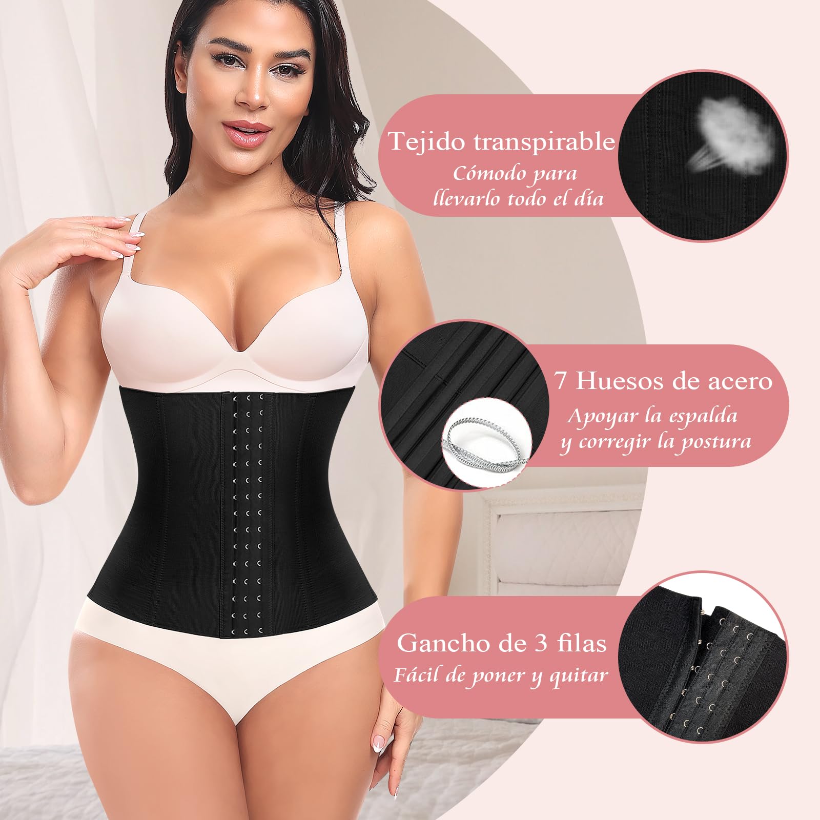 YARRCO Corset Reductor Adelgazante Mujer 880-M ngngngng 123