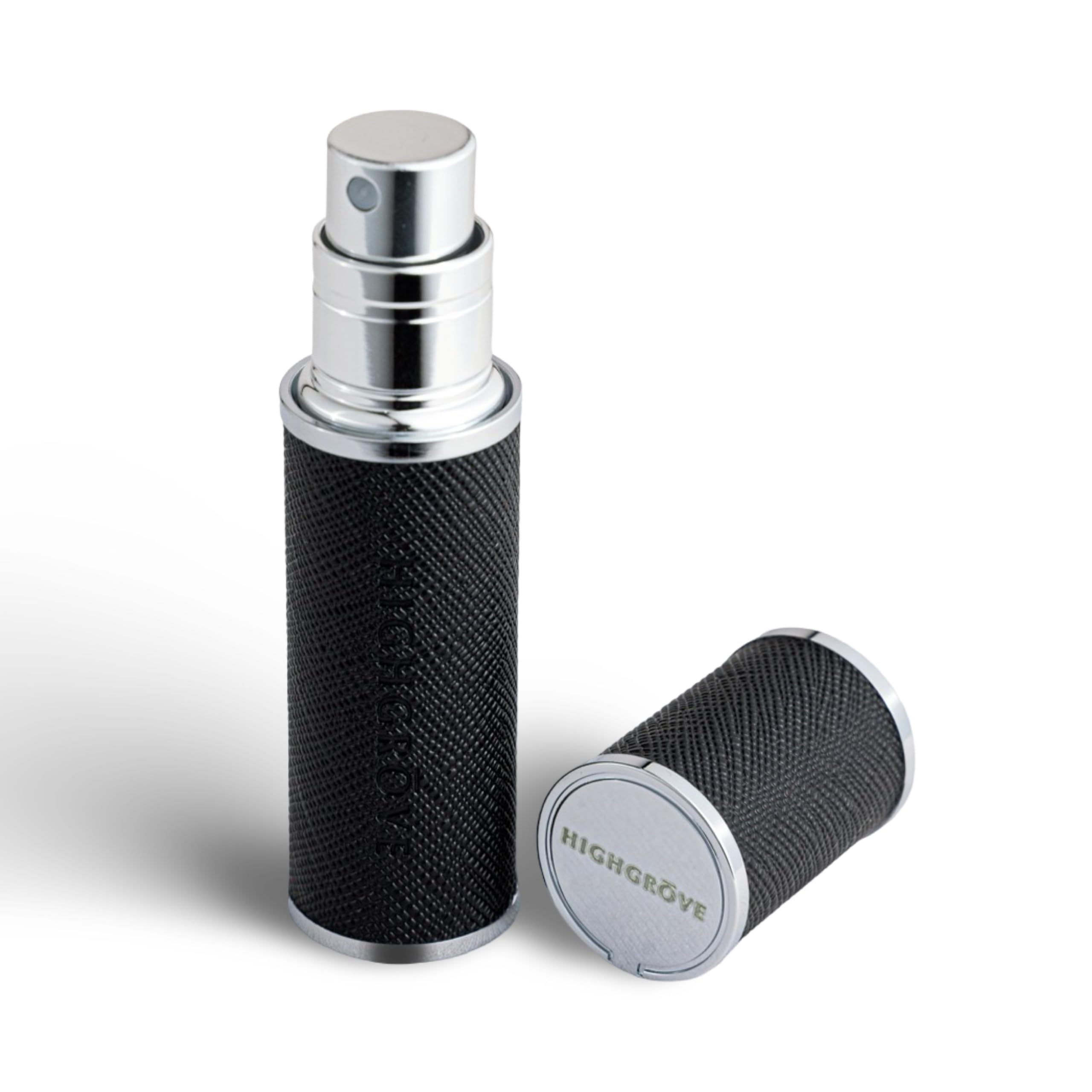 Highgrove Refillable Leakproof 5ML Mini Perfume Atomizer, Premium Zinc Alloy & PU Leather, Scratch Resistant, Quick Refill & Pocket Friendly, Ideal For Home, Travel & Office (Midnight Black)-image-44