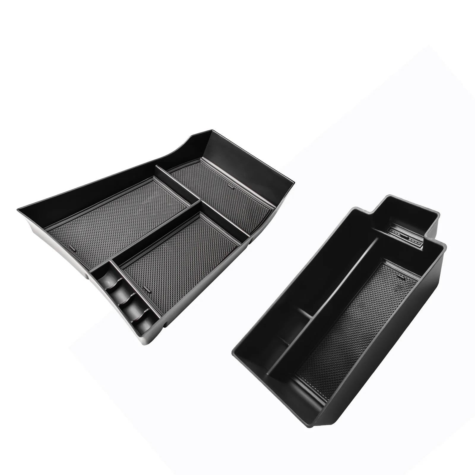Armrest Organiser Tray For Nissan X-trail Rogue 2021-2026 2PCS Center Console Organizer Armrest Lower Storage Box Car Tray HIMIUSIKTC
