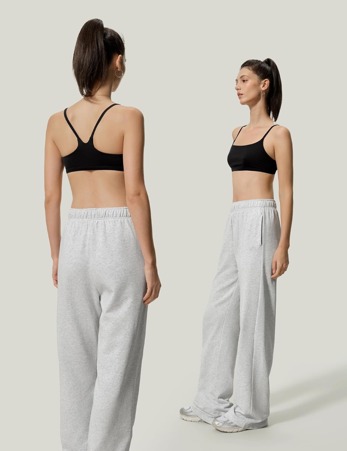 LilySilk Women Silk Terry Sweatpant Full Length Pants Ladies Trousers Elastic Waist Embroidery for Casual Sports - Image 3